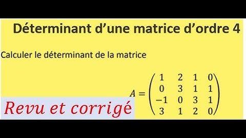 Déterminant d