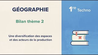 Une diversification des espaces et des acteurs de la production (Géographie 1re Techno)