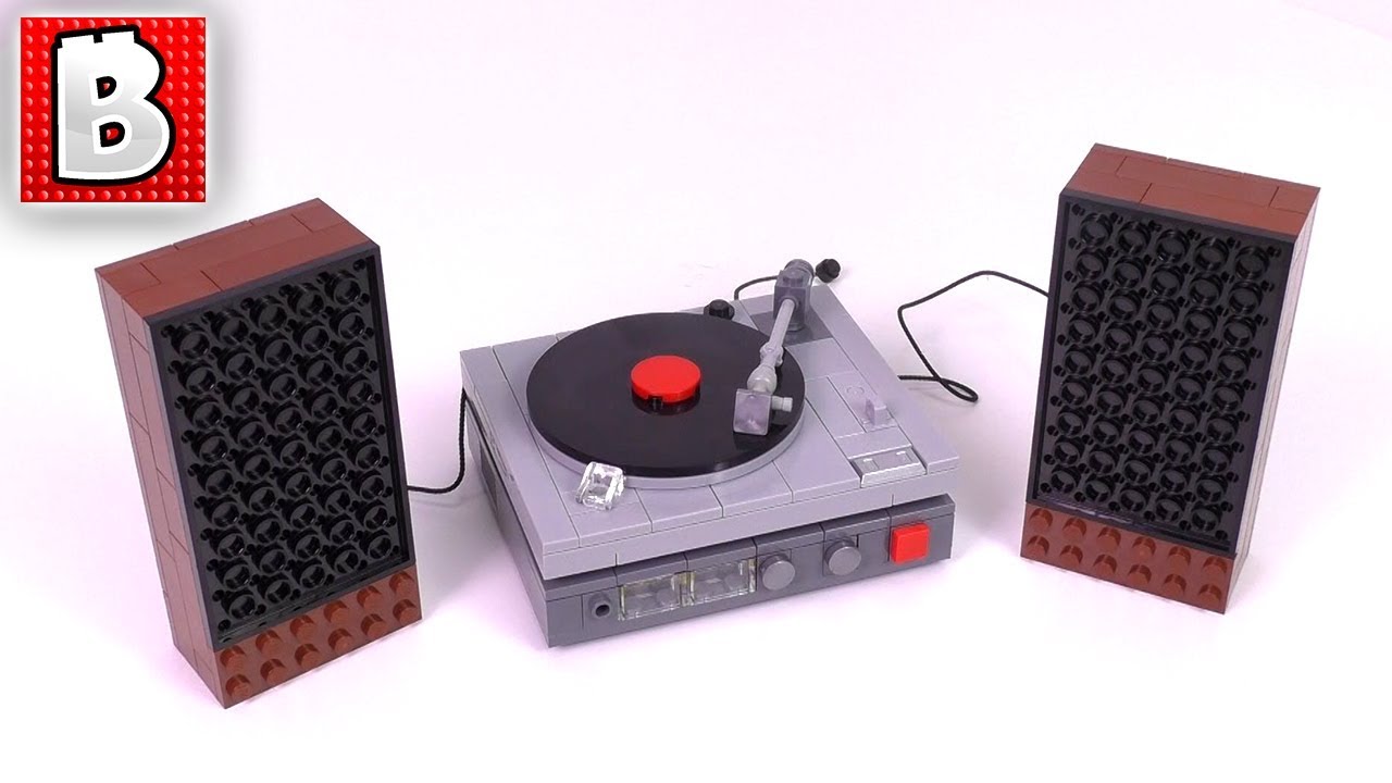 LEGO Vintage Turntable MOC Nation Set Unbox Build Time Lapse Review YouTube