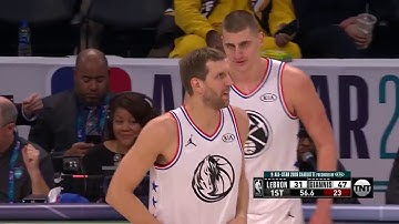 Dirk Nowitzki Checks In And Makes Two CRAZY Threes | February 17, 2019 NBA All-Star Game