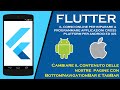 Cambiare il contenuto delle nostre pagine con BottomNavigationBar e TabBar - Corso Flutter 2020