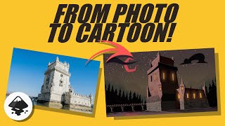 I Use This Simple Inkscape Photo Trick for Every Cartoon Background