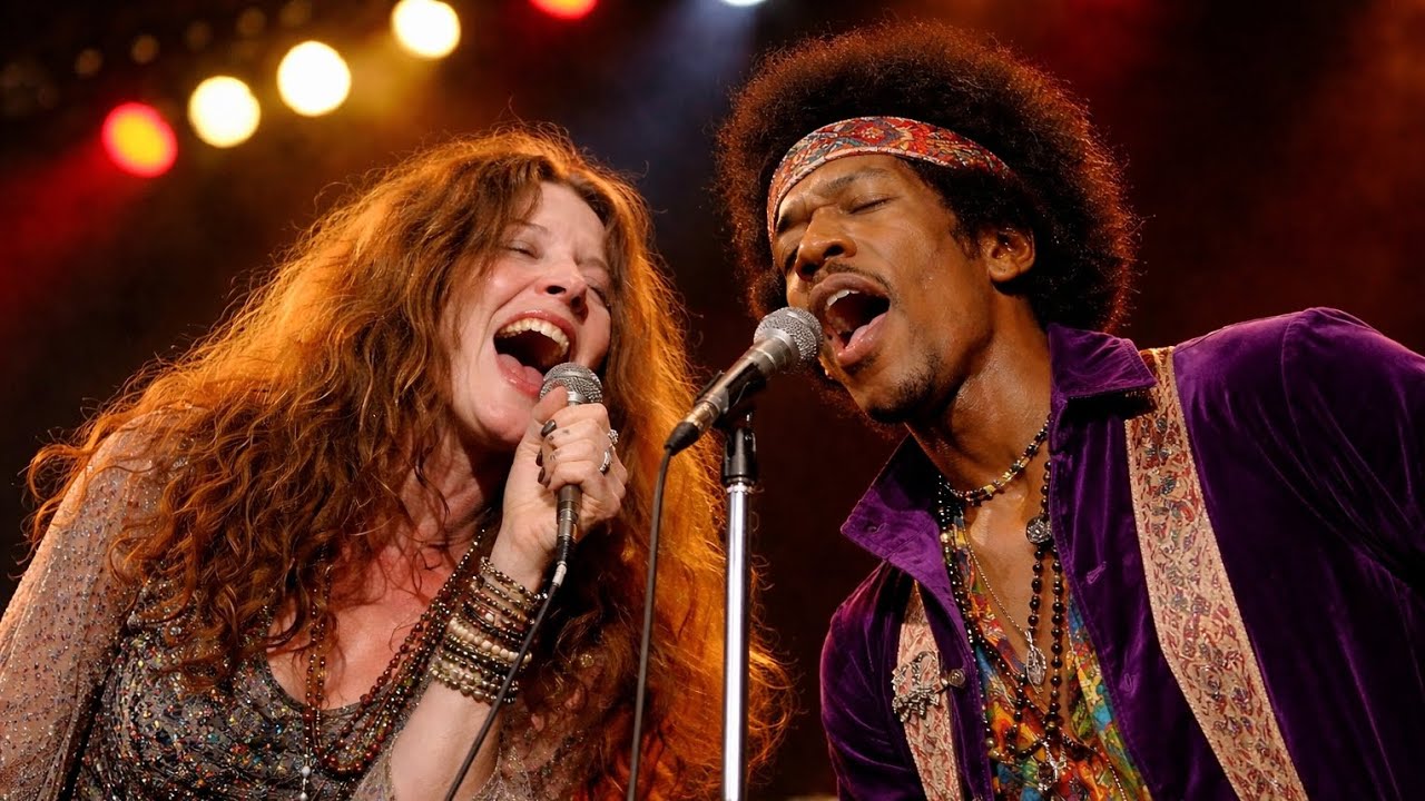 Janis Joplin & Jimi Hendrix 🔥 Midnight Blues at Monterey 1967 |  Psychedelic Soul Inspired Tribute