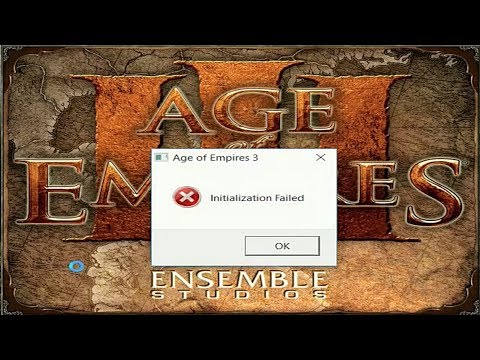 Initialization Failed - Age of Empires 3 Fix