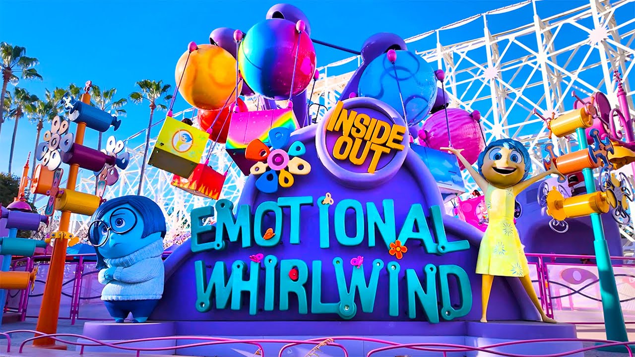 Inside Out Emotional Whirlwind 2025 - Disney California Adventure Ride [4K60 POV]