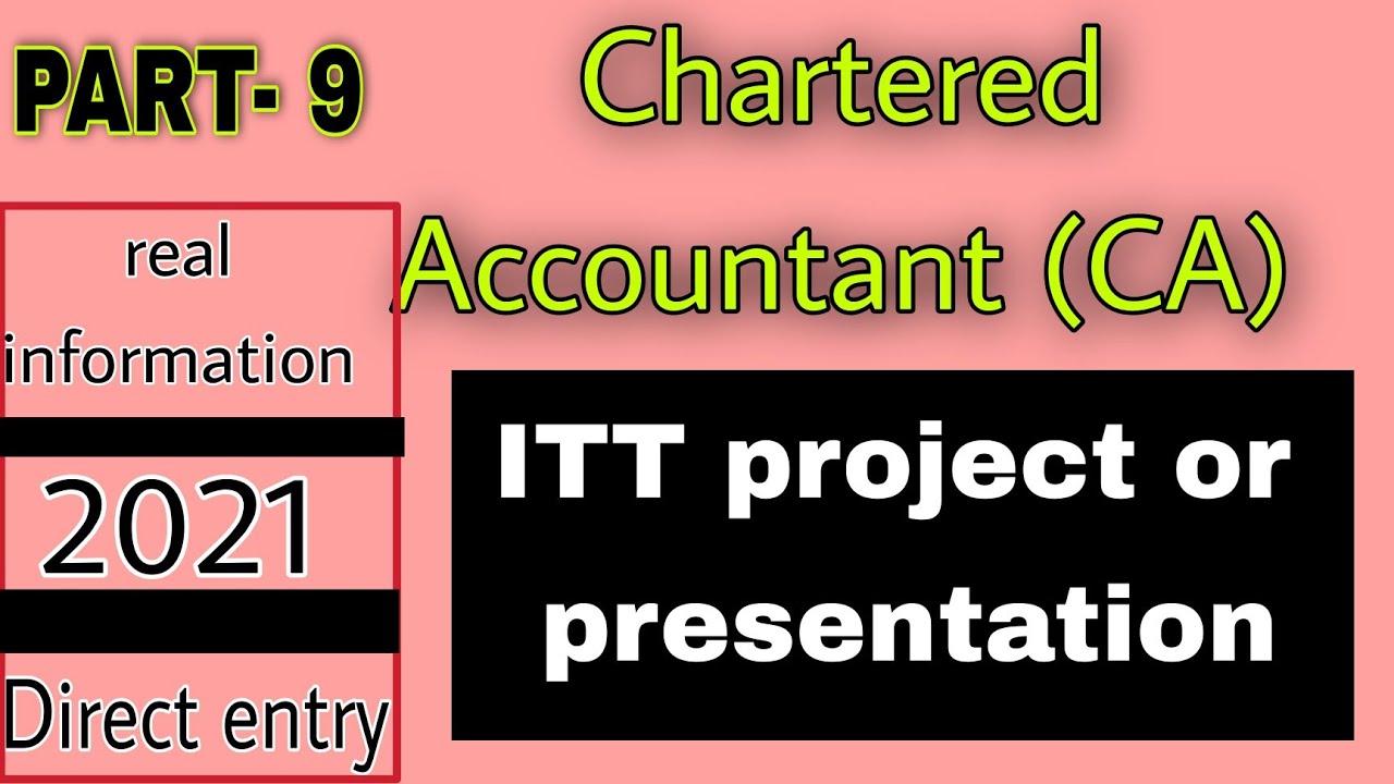 ca itt powerpoint presentation topics pdf