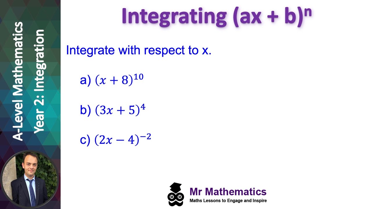 Integrating (ax + b)^n | Mr Mathematics