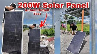 Solar panel na madaling mabili online 200w Solar Panel actual power Test