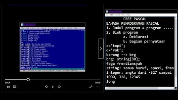 TUTORIAL FREE PASCAL MEMBUAT FORM ONLINESHOP SEDERHANA