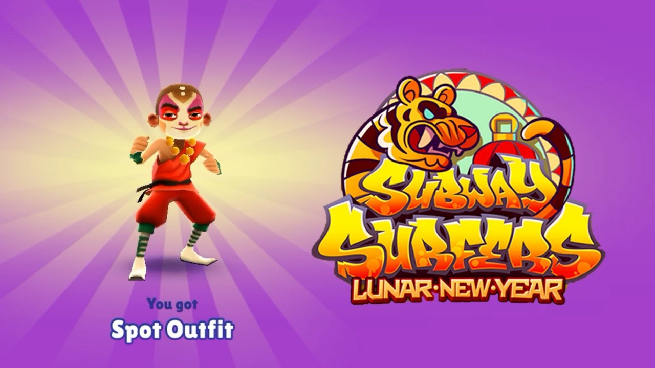 SUBWAY SURFERS LUNAR NEW YEAR UNLOCKING SUN SPOT OUTFIT YouTube