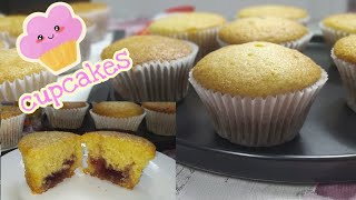 كب كيك ببيضتان فقط |cupcakes with only two eggs ??