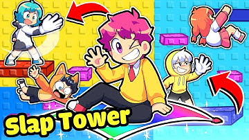 Hiha Thử Thách THÁP TROLL SLAP TOWER trong Minecraft 🤣😎