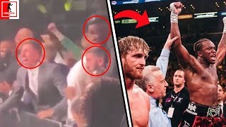 RARE FOOTAGE! THE SIDEMEN GO CRAZY AS KSI IS ANNOUNCED WINNER AGAINST LOGAN PAUL!