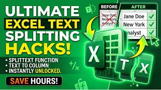 Split Text in Excel | TEXTSPLIT vs Text to Columns | Ultimate Hack