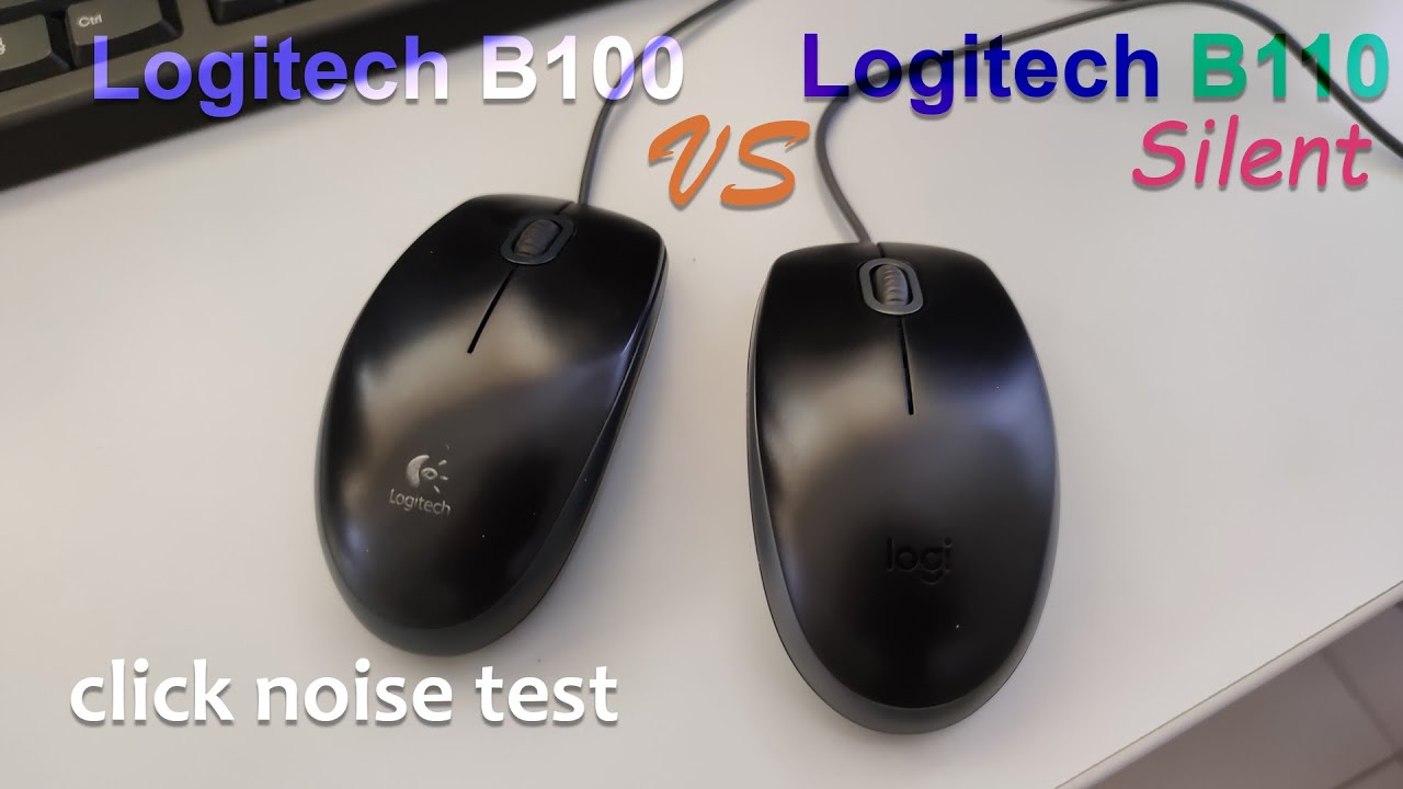 Logitech b110 silent vs b100 (click noise levels comparison) -