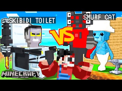 SMURF CAT vs SKIBIDI TOILET sa Minecraft PE