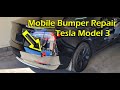Mobile Bumper Repair Phoenix Arizona Tesla 3 Black