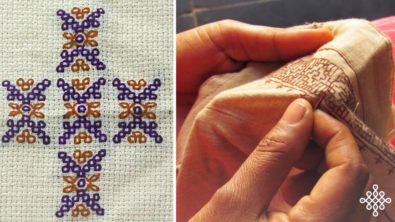 Kasuti  -  A Traditional folk embroidery from India