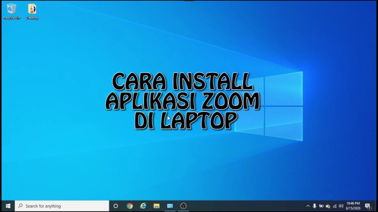  Cara  install aplikasi  zoom di laptop YouTube