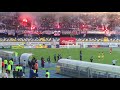 Universidad de chile vs u de Conce. Se para partido por fuegos Ártificiales (concepcion, Ester roa )