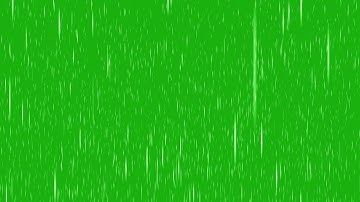 Rain effect green screen