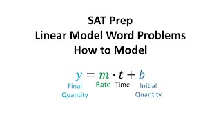 [SAT Prep] Linear Model Word Problems - How to Model