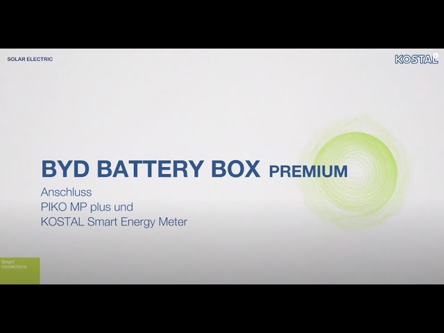 BYD BATTERY BOX Premium: Connection PLENTICORE plus & PLENTICORE