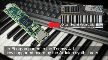 Lo-Fi organ ported to the Teensy 4.1 (new supported board by the Arduino synth library)
