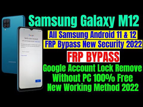 Samsung M12 (M127g) Frp Bypass Without PC / All Samsung Android 11 & Android 12 Frp Bypass 100% Free