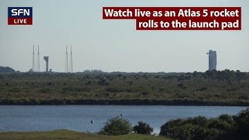 Watch an Atlas 5 rocket roll to the launch pad