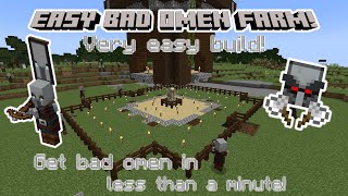 Very Easy Bad Omen Pillager Farm for Minecraft 1.20