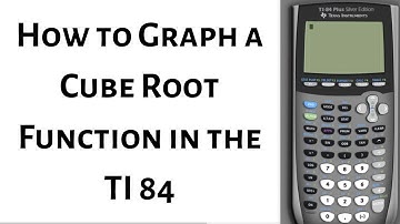 How to Graph a Cube Root Function in the TI 84