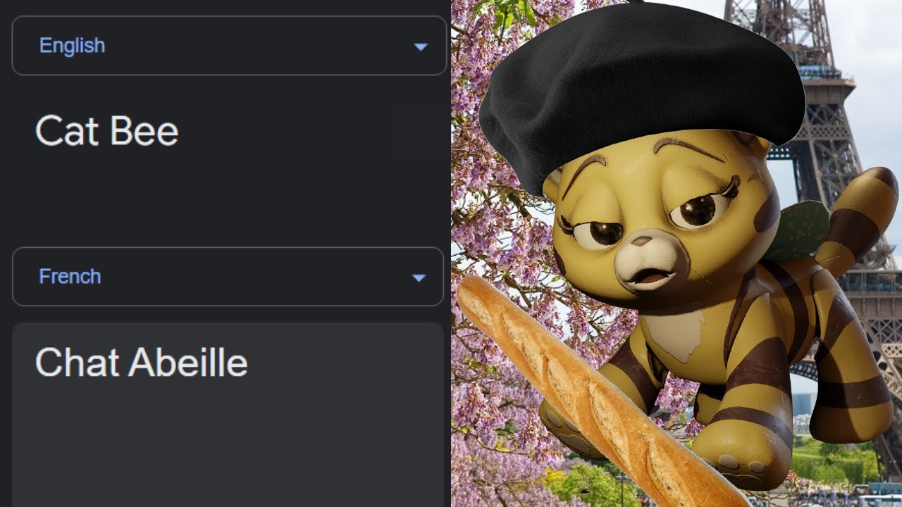 Cat Bee in different languages meme - YouTube