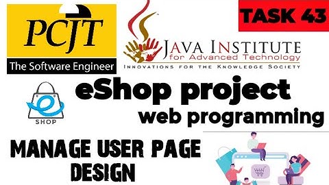 Web Project Task 43| java institute |  1st Year | e shop @javainstituteforadvancedte1415