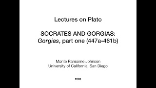 Plato Gorgias 1 of 3 Plato Gorgias 1 of 3