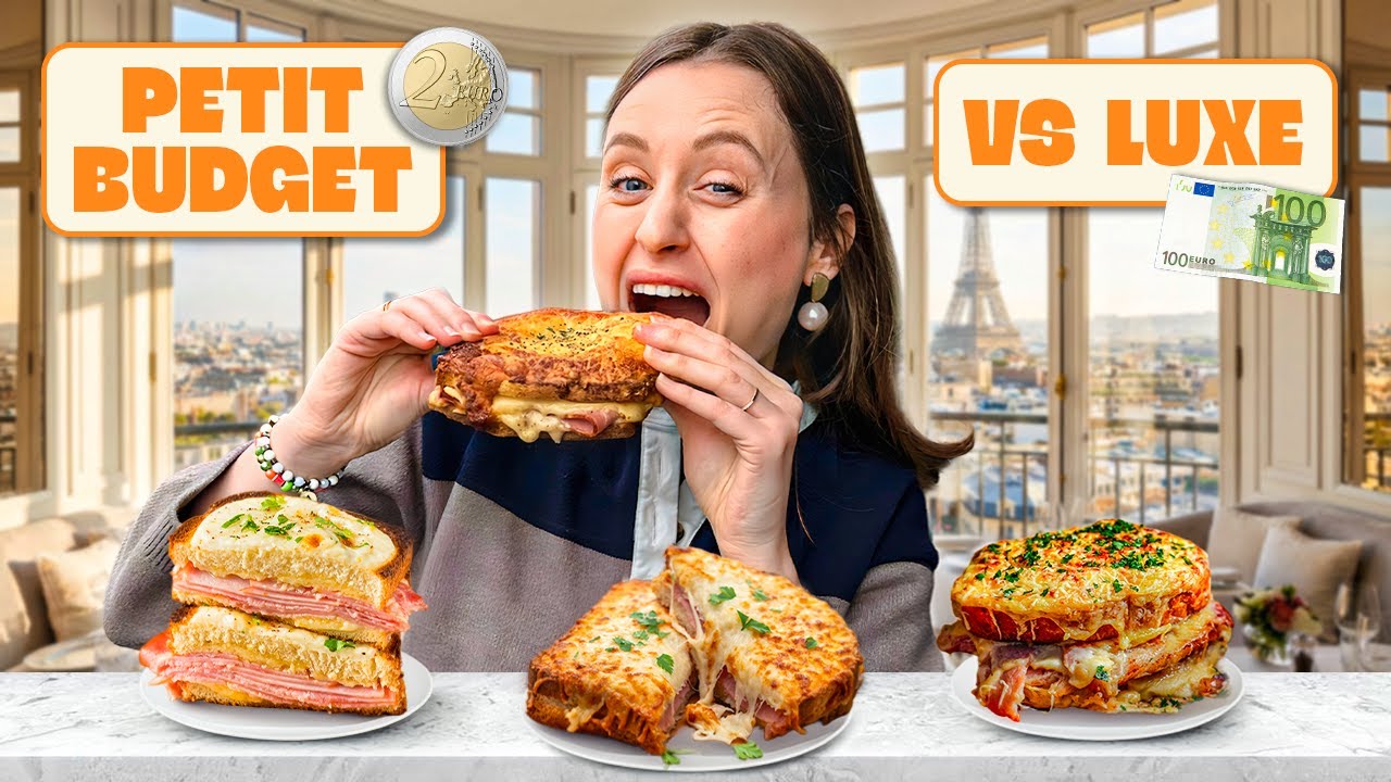 PETIT BUDGET VS LUXE (Ep6) 💶 : Je teste 3 croque-monsieur à Paris ! 🧀🥪🇫🇷
