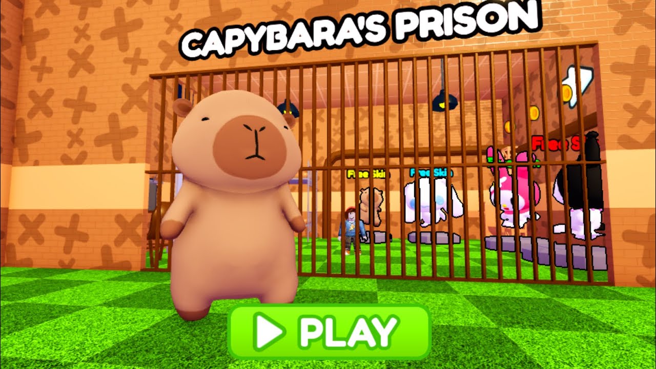 CAPYBARAS PRISON RUN! ( Obby ) #roblox #scaryobby #obby - YouTube
