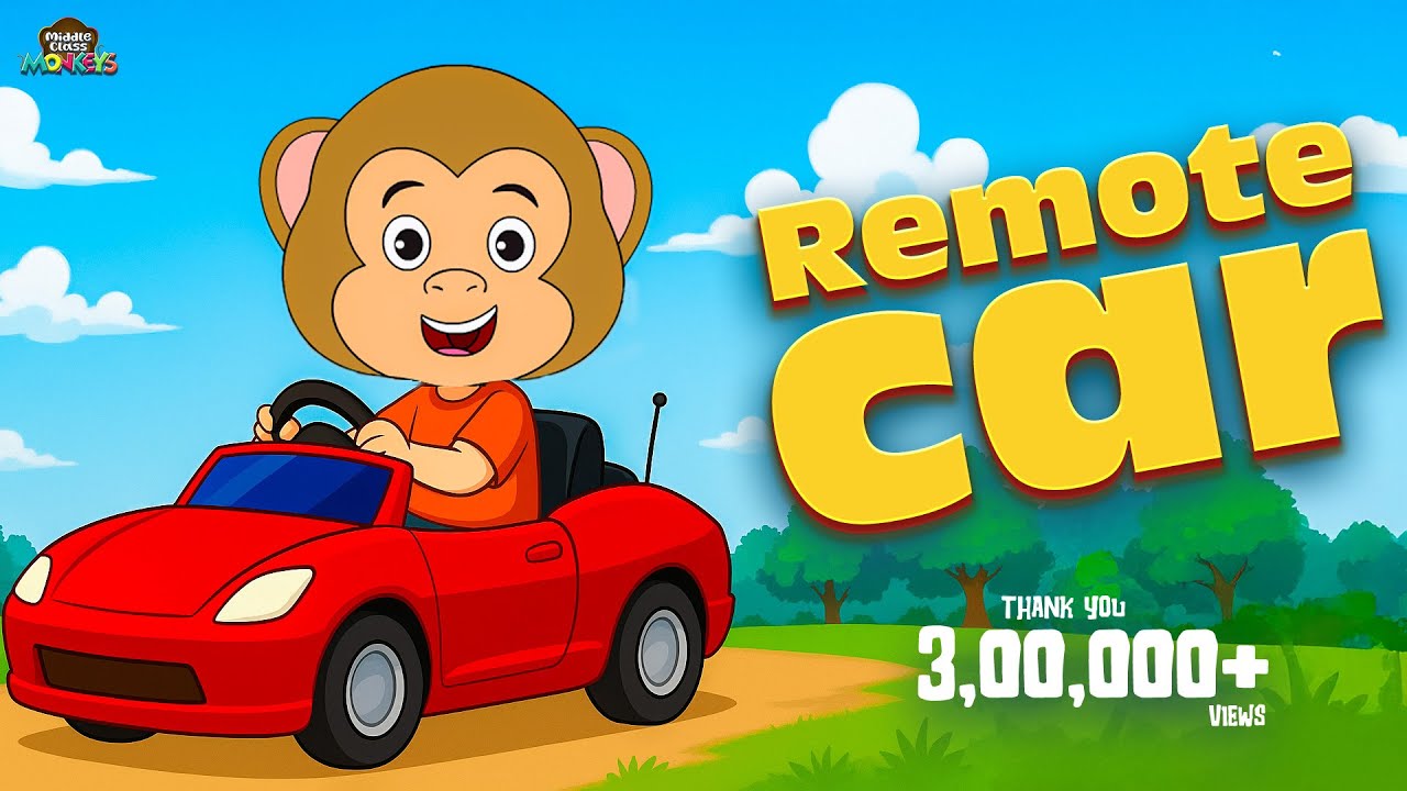Filmymoji Middle Class Monkeys - Remote Car 🚗 | Funny Animated Kids Story | Cartoon Series