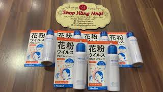 Xịt kháng khuẩn Shiseido Ihada chống virut, Phấn Hoa Và Bụi Mịn (3tshophangnhat)