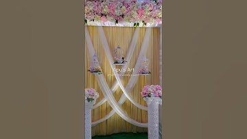 Wedding backdrop, engagement backdrop #shorts #tranding  #short #reels #reel #viral#art #youtube