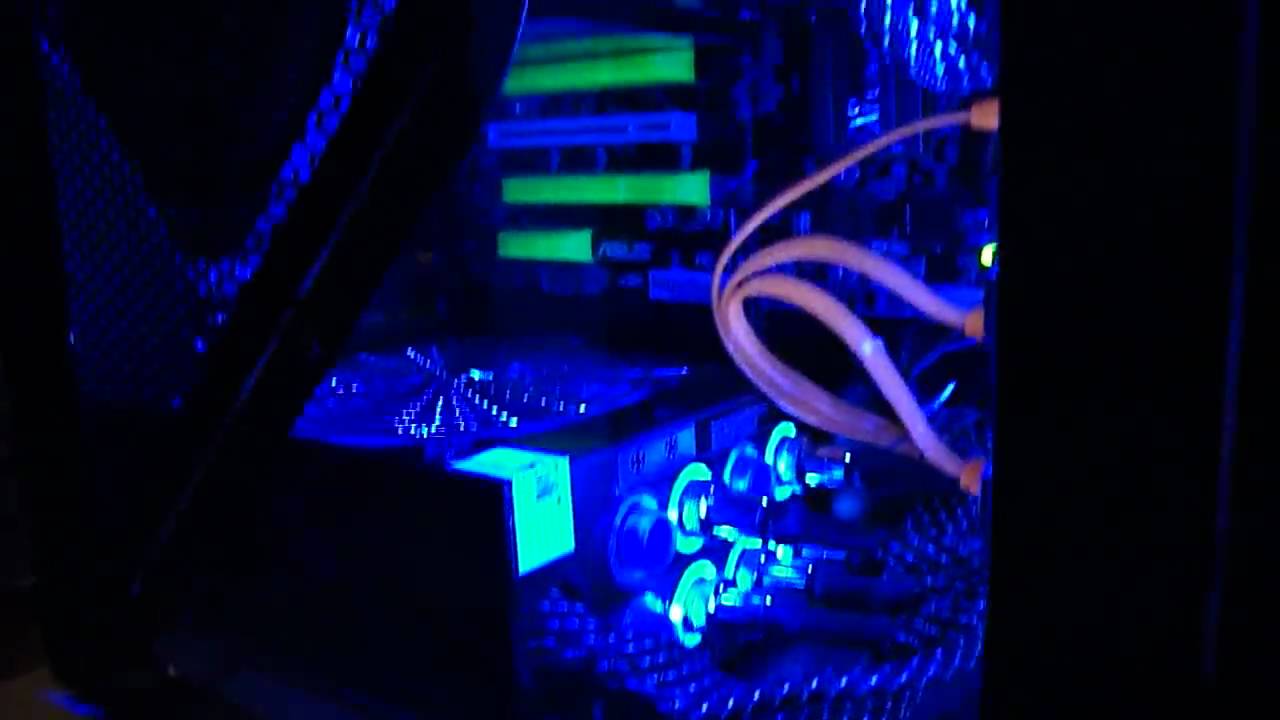 (HD) My Antec 902 Custom Gaming Rig Night Video (Q6600, GTX 260)