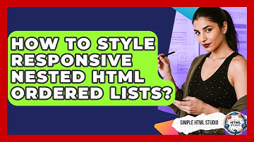 How To Style Responsive Nested HTML Ordered Lists? - Simple HTML Studio