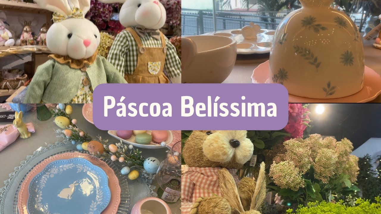 PÁSCOA 2025: MESA POSTA, MUITOS COELHOS E DECORAÇÕES!