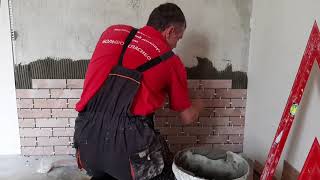 Как укладывать плитку на печку. Плитка клинкер.