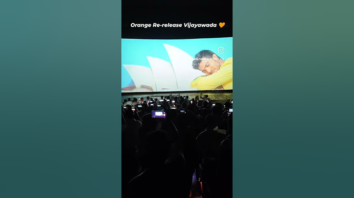 Orange movie Re-release vijayawada🧡🧡