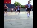 China school basketball learning to kids