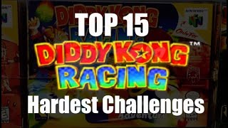 TOP 15 Hardest Challenges in Diddy Kong Racing N64 | Adventure Two & 100% Completion (N64 Capture)