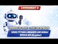 Speech-to-Text & Text-to-Speech System