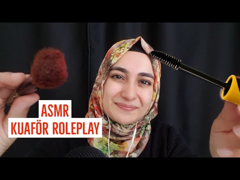 ASMR Sana Makyaj Yapıyorum | ASMR Kuaför Roleplay | ASMR Türkçe | ASMR Makyaj |