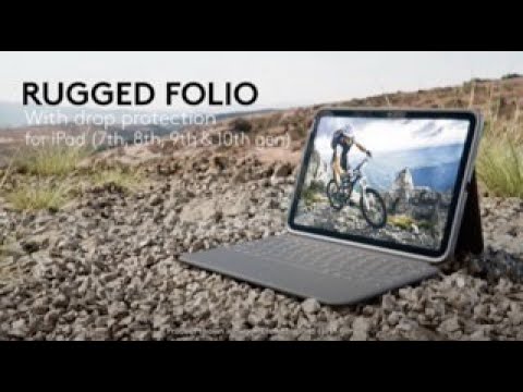 Logitech Rugged Folio Keyboard Case for iPad (7th , 8th, 9th & 10th  generation)